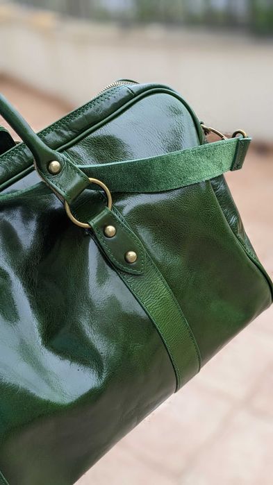 Шкіряна дорожня сумка