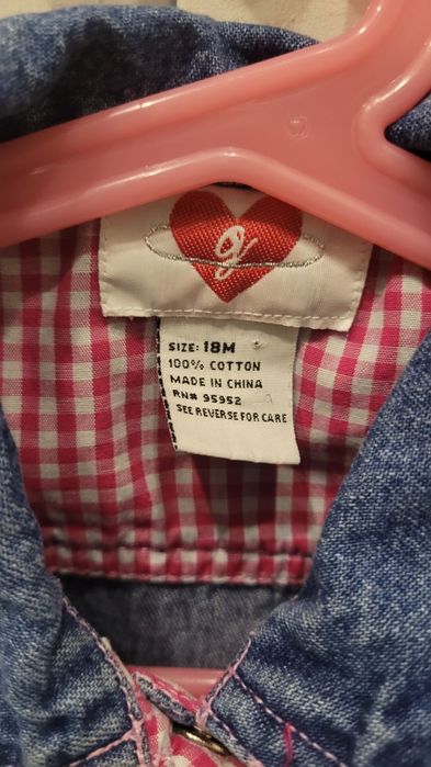 Jeansowa kurteczka z kwiatami 74