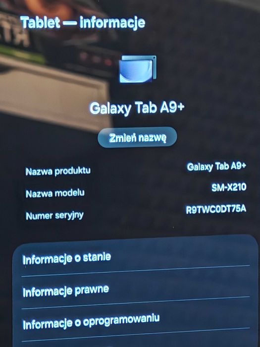 SAMSUNG Galaxy Tab A9+ 11 cali SM-x210 8/128 GB + dodatki .Sosnowiec
•