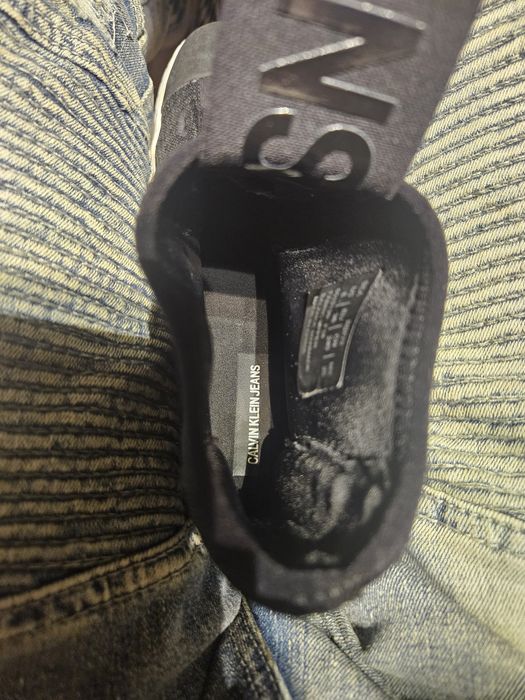 Wysokie botki Calvin Klein Jeans w kolorze czarnym