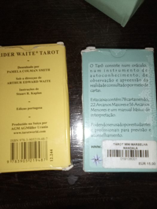 Tarot Marselha e tarot waite