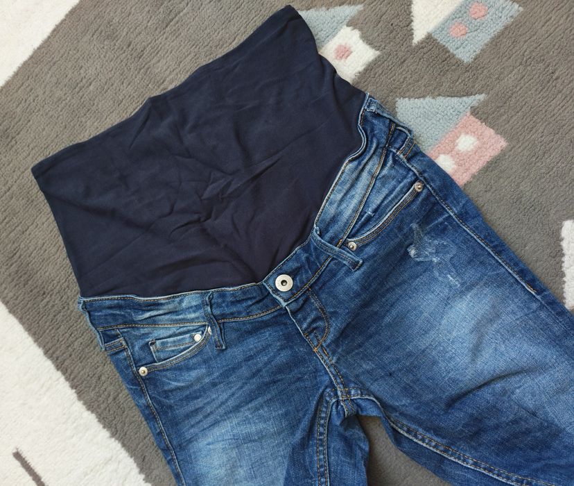 Jeansy ciążowe skinny dżinsy mama H&M