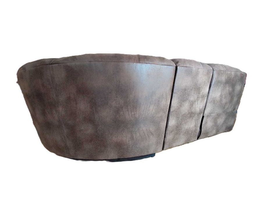 Sofá modular castanho 6 lugares