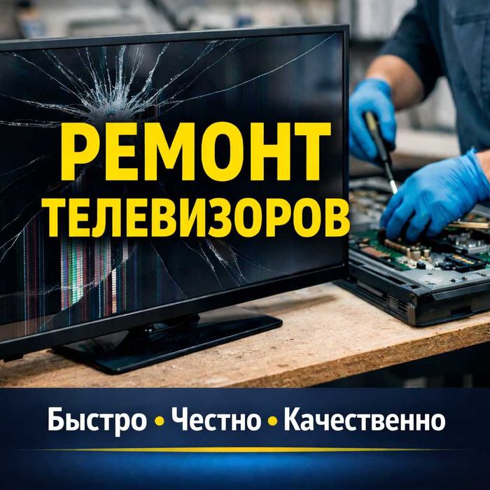 Ремонт телевизоров любой сложности. Опыт 12 лет. Гарантия!