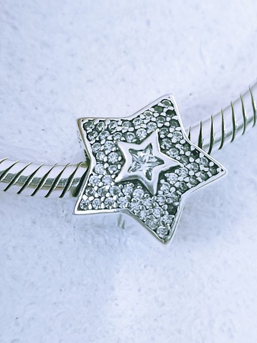 Gwiazdka charm's moduł s 925