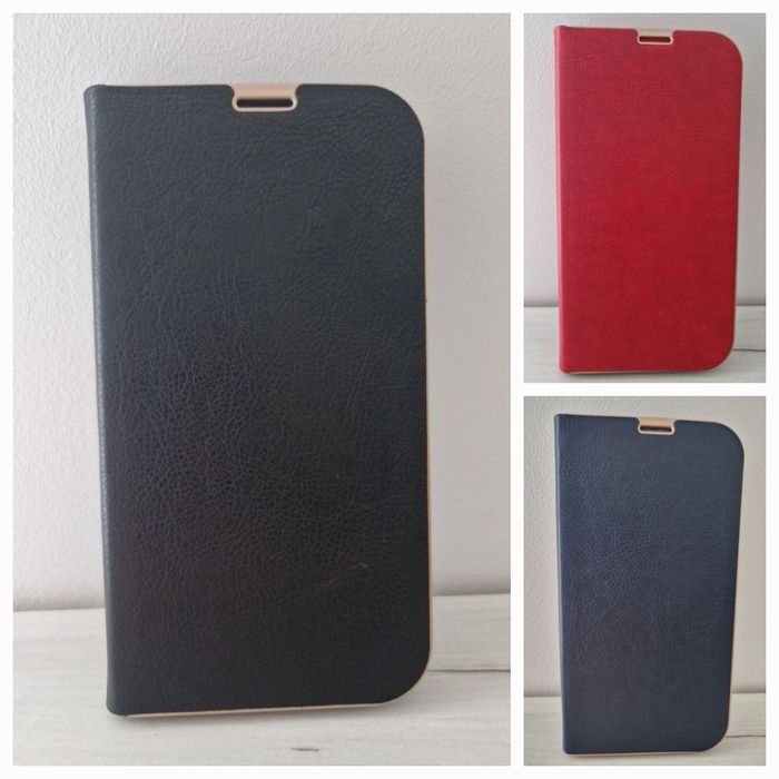 Etui Book z ramką Iphone 13 Mini czarna, czerwona, granatowa