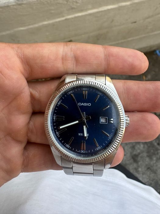 Relogio Casio Mostrador Azul
