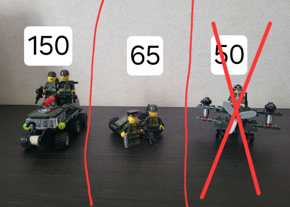 Lego, brick enlighten армія зелених(китайське)