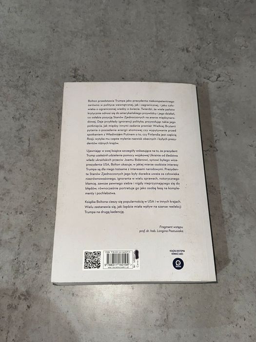 Książka Trump w białym domu John Bolton