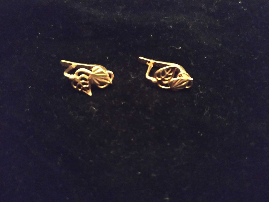 Сережки золоті вінтажні радянське золото 583 проба (зірка) 12 000 грн