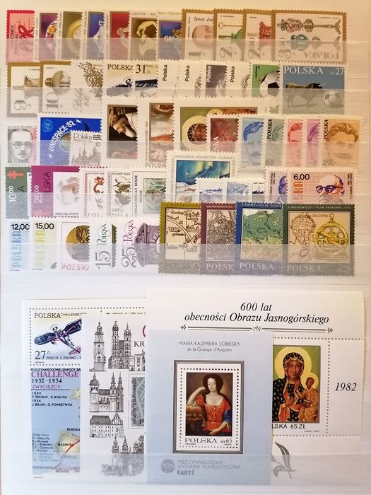 Znaczki roczniki 1980-89