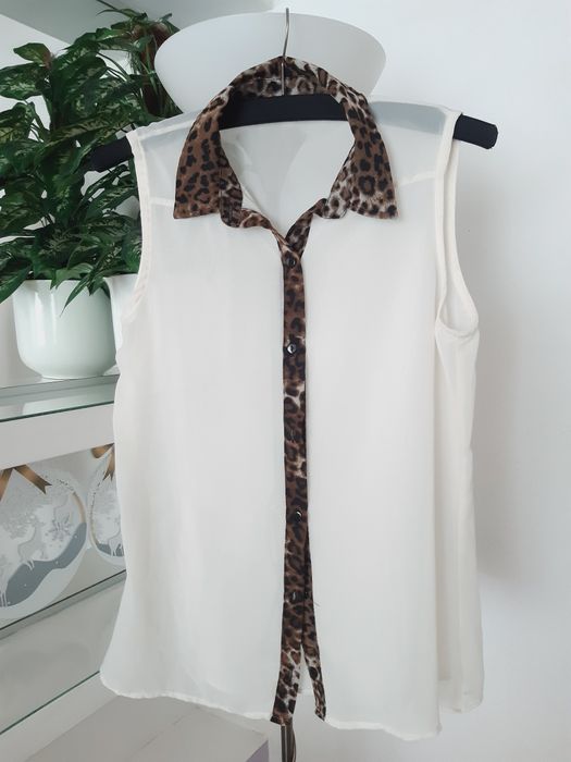 SELECT elegancka bluzka koszula biurowa mgiełka M 38