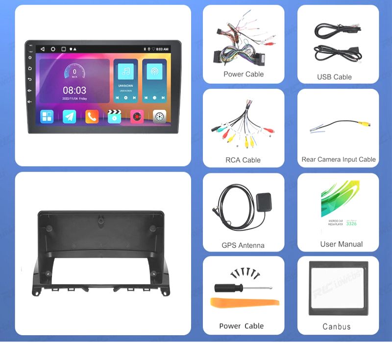 RÁDIO GPS ANDROID 13 MERCEDES CLASSE C W204 07-11