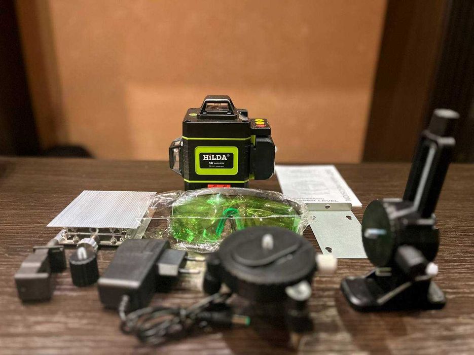 HILDA 4D З ДІСПЛЕЄМ! ОРИГІНАЛ! Hilda 4D с дисплеем лазерний рівень