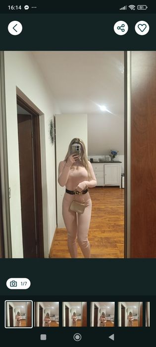 Kombinezon sexy prazkowany s m