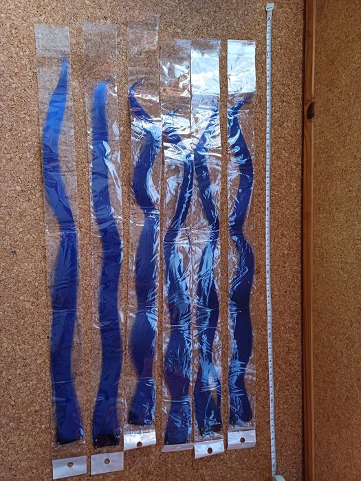 Extensão de cabelo colorido com clip, 5 e 6 peças. Novo.