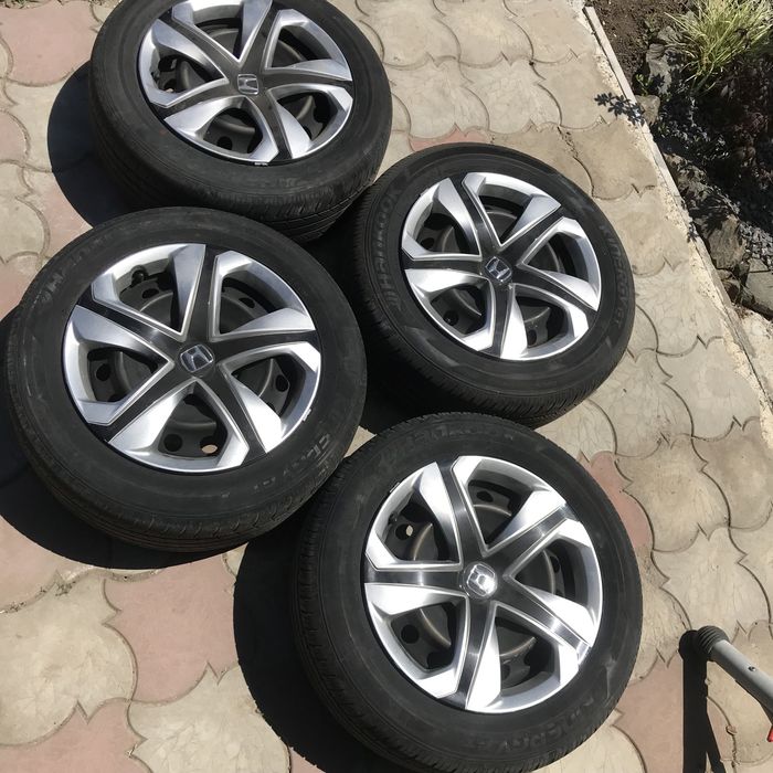 Диски+резина+ковпаки, комплект, отбалансовані, оригінал HONDA 17рік