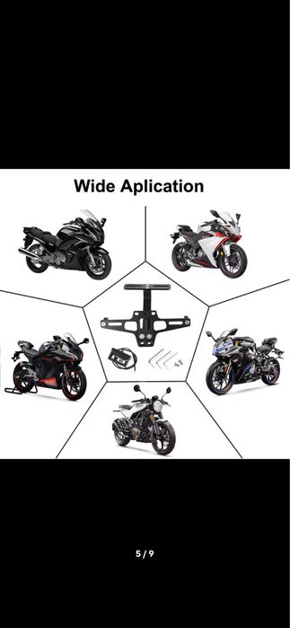 Suporte de matricula para moto mota