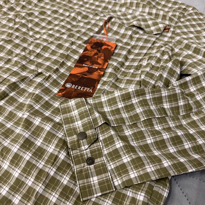 Сорочка Beretta Lightweight Shirt White/Green Розмір M,L,XL