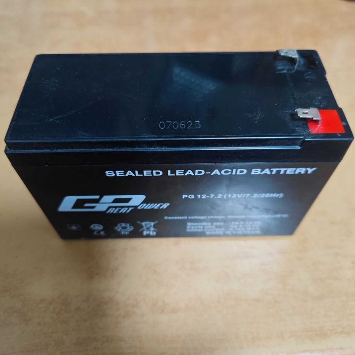 Аккумулятор GREAT POWER(GP) 12В, 7.2Ач