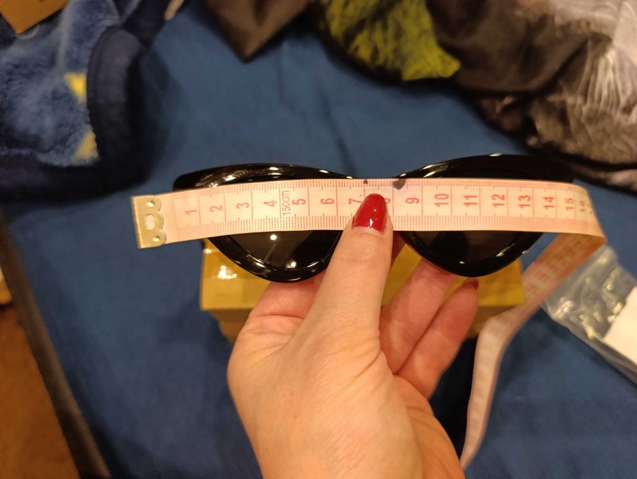 Czarne okulary przeciwsłoneczne cat eye retro Y2K modne damskie