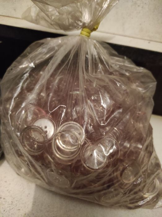 Guziki duże przezroczyste 200szt.