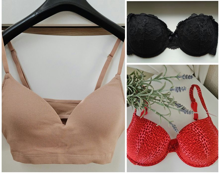 Классный бюстгальтер лифчик бюстик H&M, Tezenis