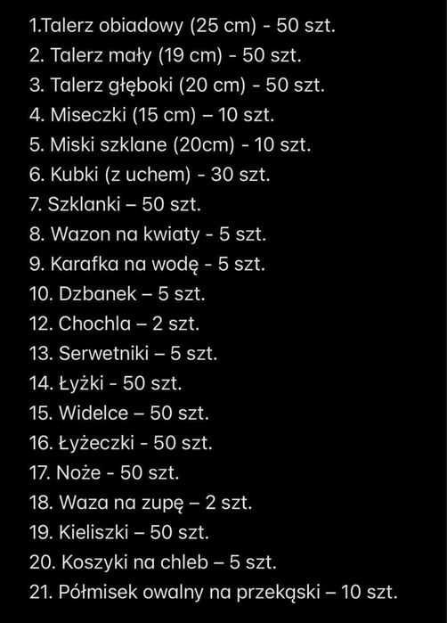 Namiot imprezowy / warnik / zestaw naczyń
