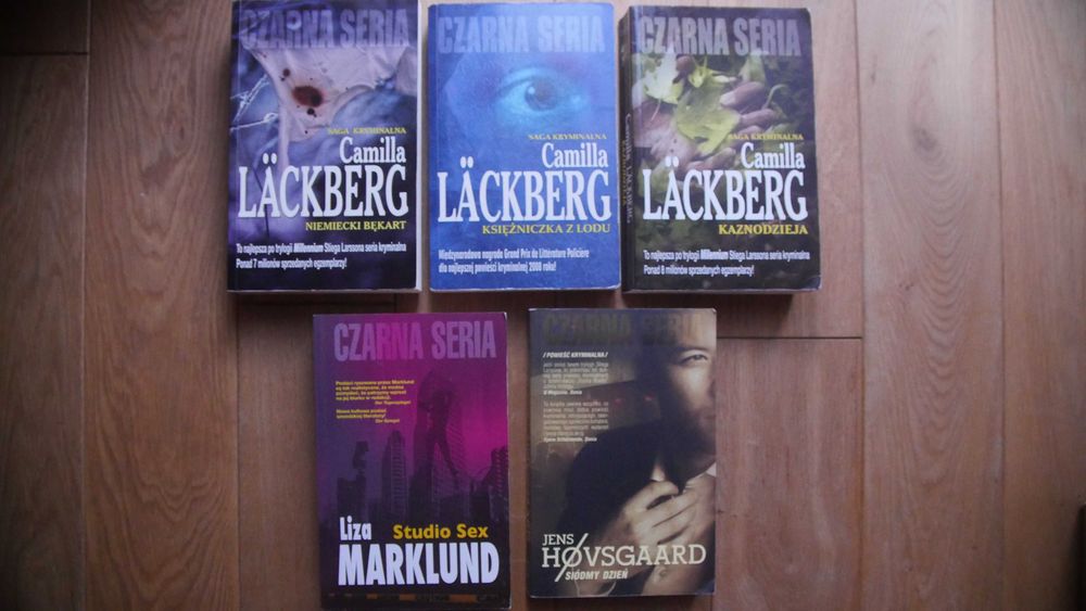 Czarna seria-Läckberg Marklund Hovsgaard Mroczna seria Indridason x11