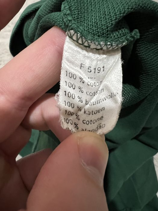 LACOSTE (S) Polo Classic Green чоловіча футболка поло оригінал вінтаж