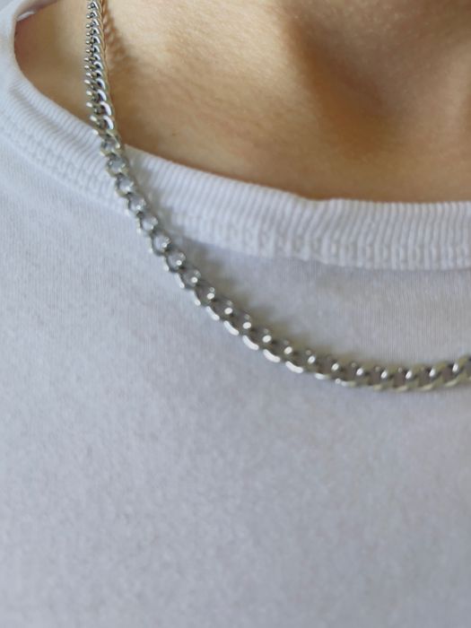 Biżuteria unisex łańcuszek chain łańcuch naszyjnik 50 cm pancerka nowy