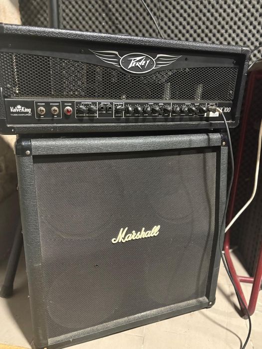 Peavey valveking amp + Marshall cabinet JCM C4 10 A