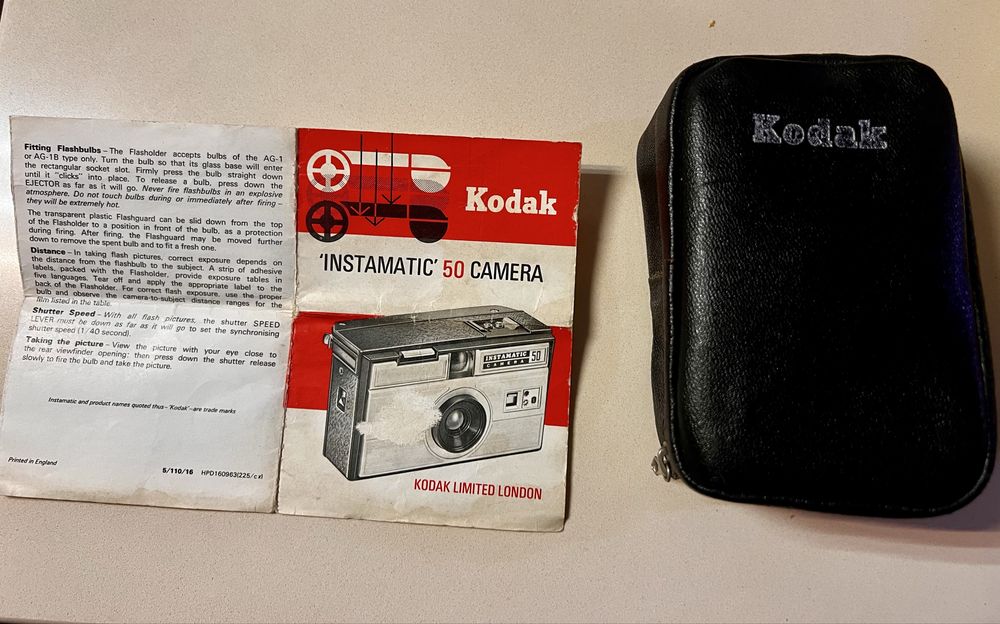 Máquina fotográfica Kodak década de 60/70