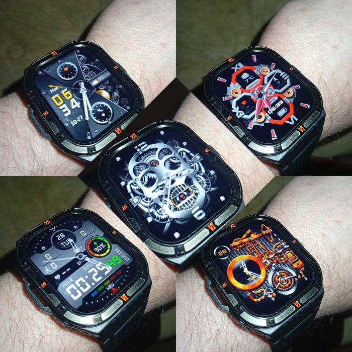 Смарт часы: VWAR HT38 PRO. NFC. Compass. 3D-меню. 1100mAh. LED-фонарик