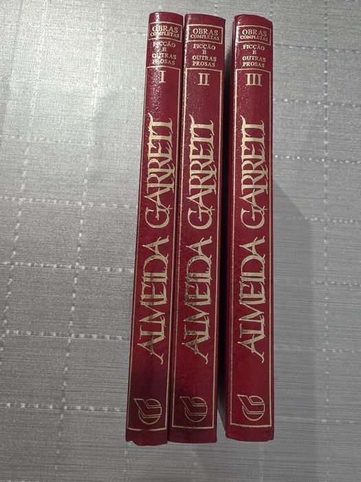 Almeida Garrett — Obras Completas, Ficção e Outras Prosas (3 vols.) — 1.ª edição Discolivro, 1983