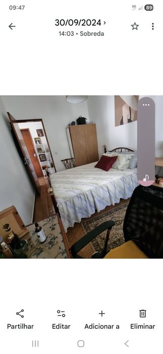 Quarto individual numa moradia partilhada