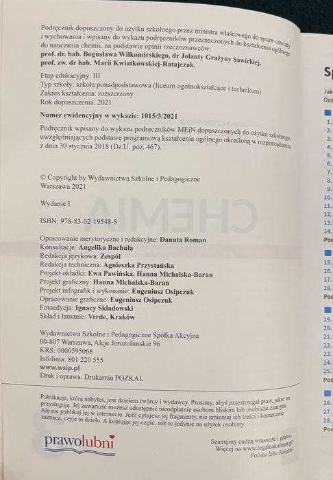 Podrecznik chemia 3 zakres rozszerzony