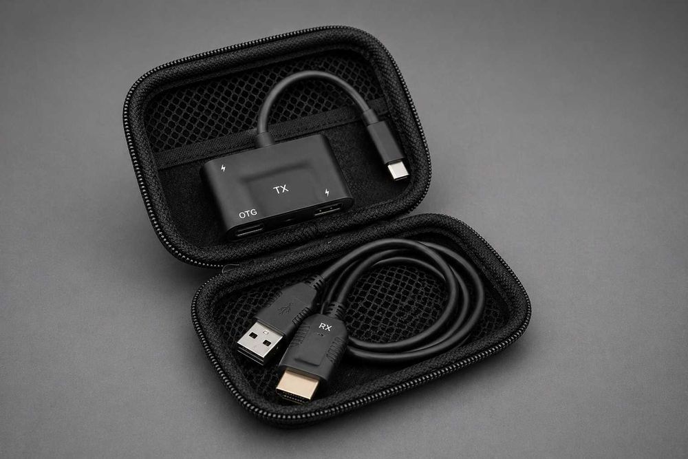 Bezprzewodowy transmiter i odbiornik, 2,4G/5G USB C na HDMI Extender