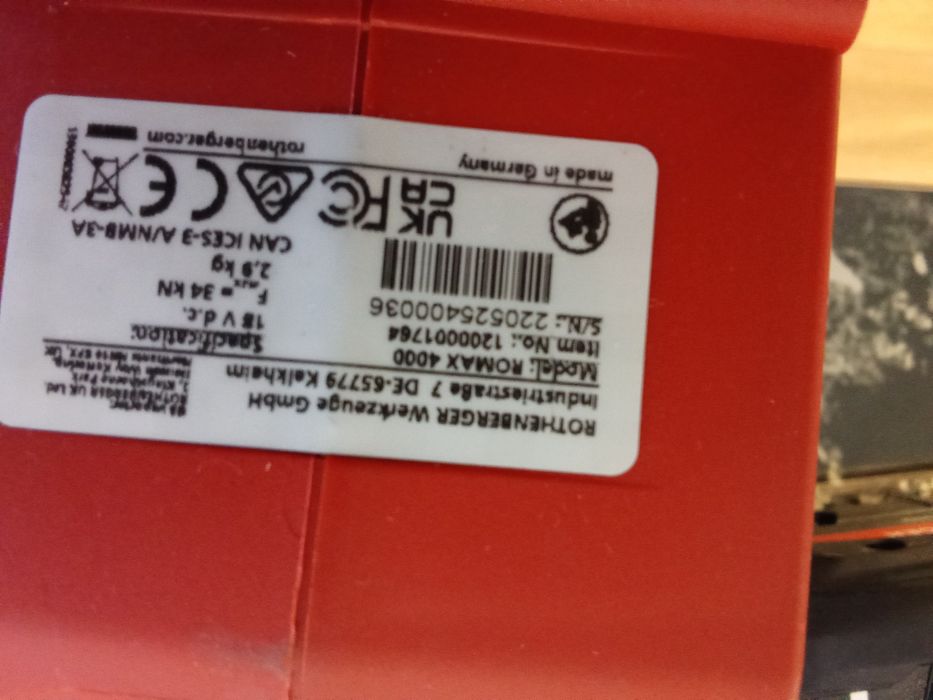 Rothenberger romax 4000 zaciskarka do rur nowa oryginał
