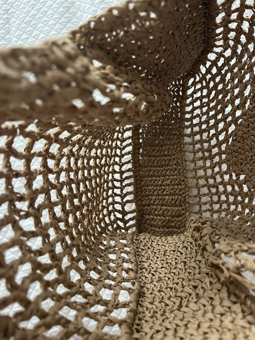 Prada torba slomiana beżowa