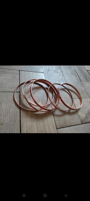 Zestaw 6 gładkich bransoletek