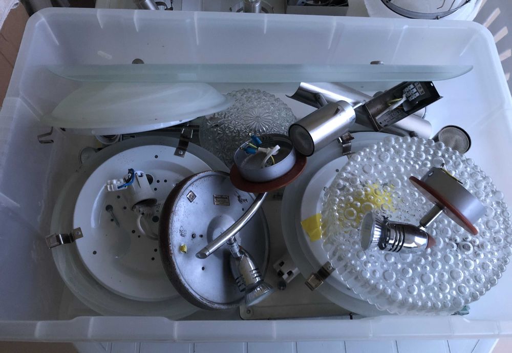 Conjunto Diverso de Candeeiros de Teto