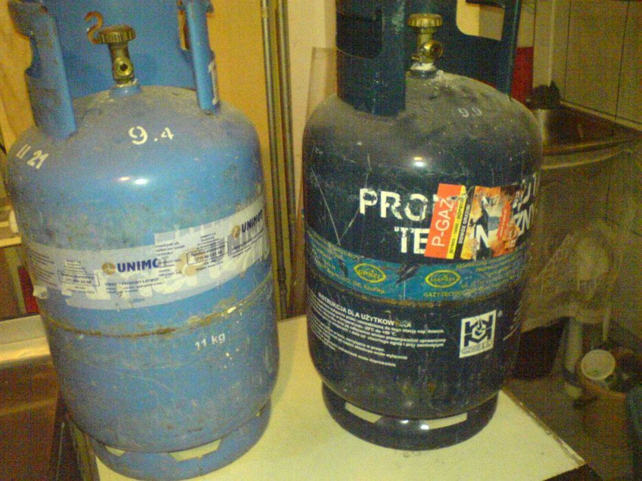 Butla stal propan-butan 27,2 l 25 bar 11 kg wąż reduktor kołnierz