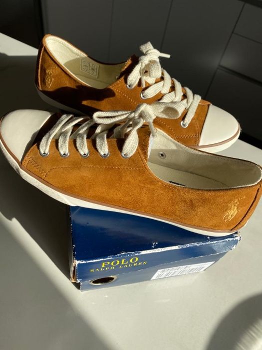 Sapatilhas castanhas Polo Ralph Lauren tamanho 38
