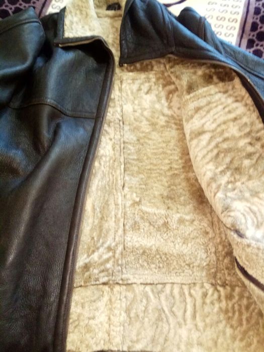 Кожаная дублёнка