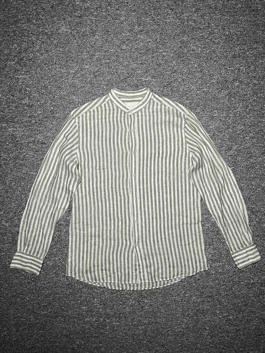 Чоловіча сорочка з льону MASSIMO DUTTI Old Money 100% Льон - Розмір L