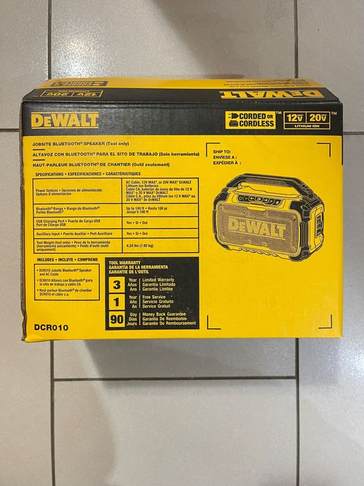 Dewalt  coluna de son