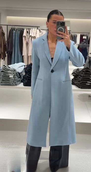 Розкішне пальто ZARA з італійської вовни