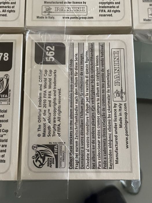 Panini World Cup 2010 наклейки