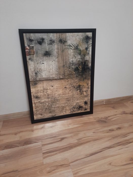 Lustro postarzane vintage loft boho